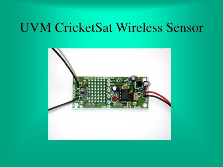 uvm cricketsat wireless sensor
