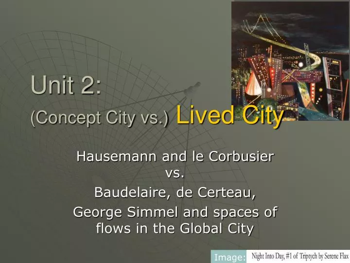 unit 2 concept city vs lived city