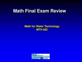 Math Final Exam Review