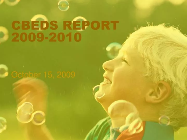 cbeds report 2009 2010