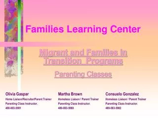 Families Learning Center
