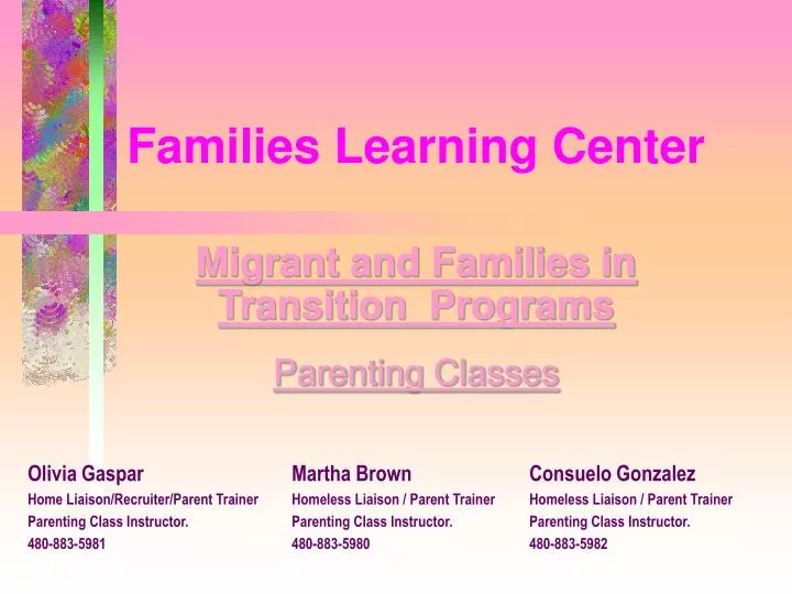 families learning center