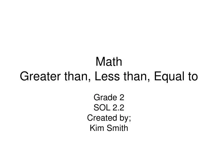 math greater than less than equal to