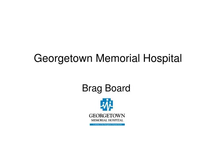 georgetown memorial hospital