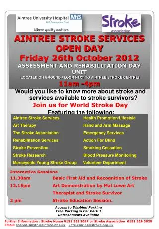 Would you like to know more about stroke and services available to stroke survivors?