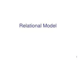 Relational Model