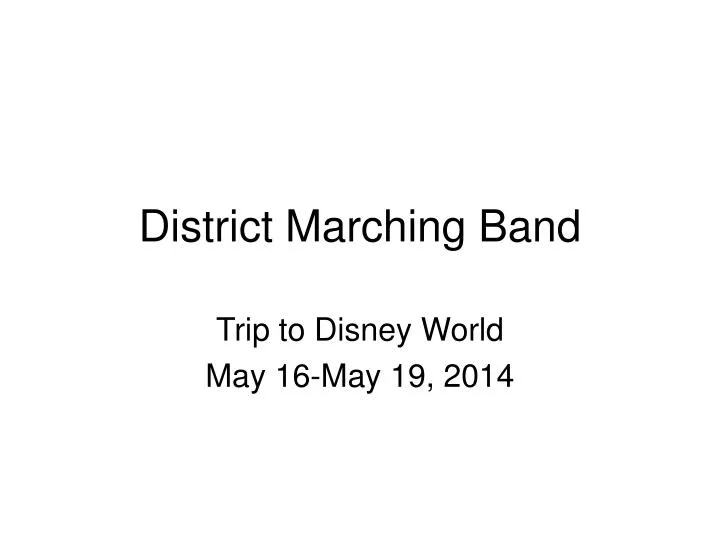 district marching band