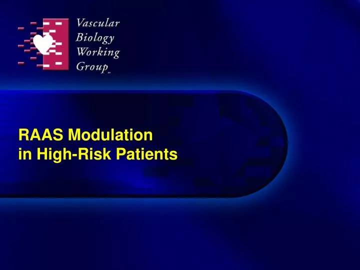 raas modulation in high risk patients