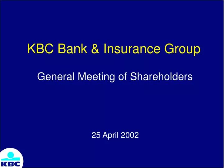 kbc bank insurance group