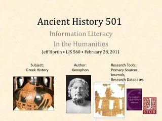Ancient History 501