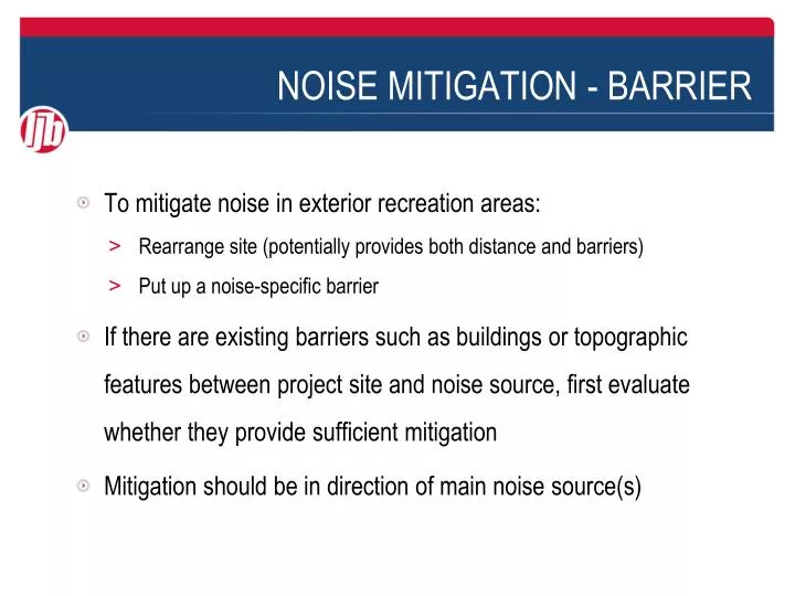 noise mitigation barrier