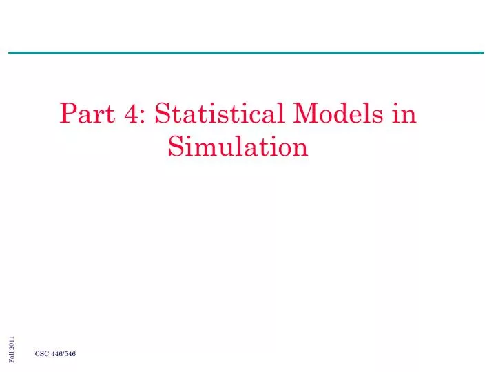 part 4 statistical models in simulation