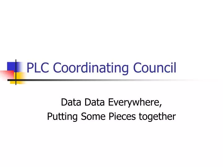 plc coordinating council