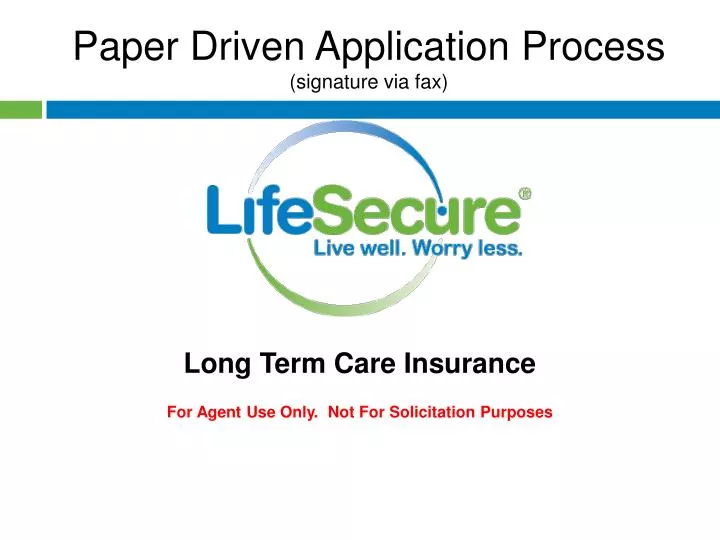 paper driven application process signature via fax