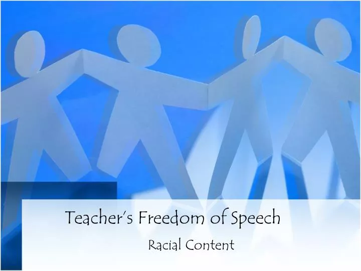 teacher s freedom of speech