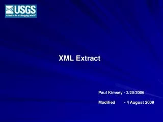XML Extract