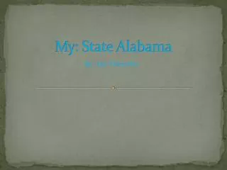 M y: State Alabama