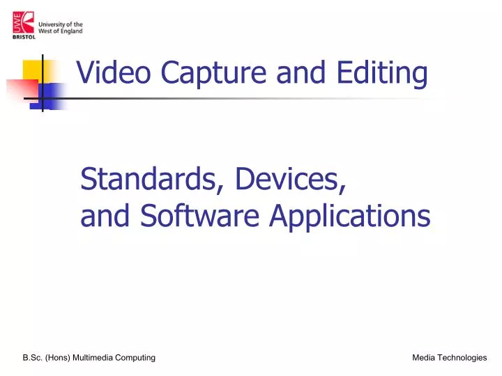 standards devices and software applications