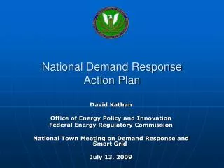 National Demand Response Action Plan
