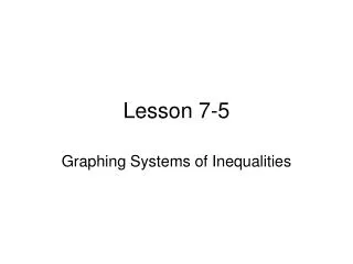 Lesson 7-5