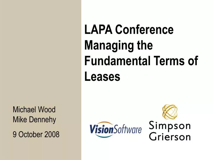 lapa conference managing the fundamental terms of leases