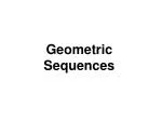 Geometric Sequences - slide 1