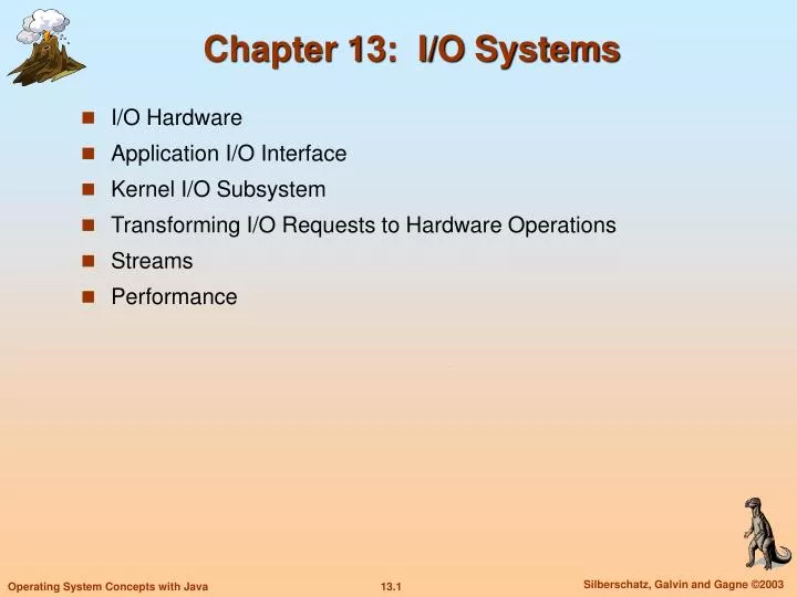 chapter 13 i o systems