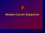 Mastering Multiple-Column Subqueries in SQL: Key Concepts and Examples - slide 1
