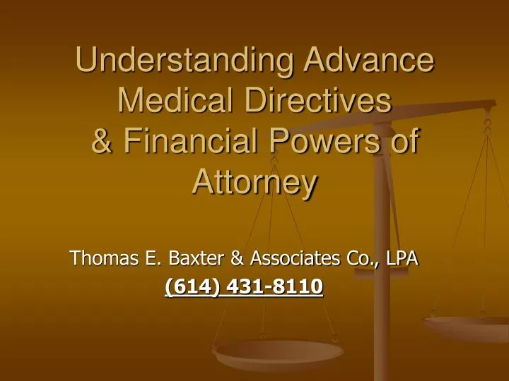understanding advance medical directives financial powers of attorney