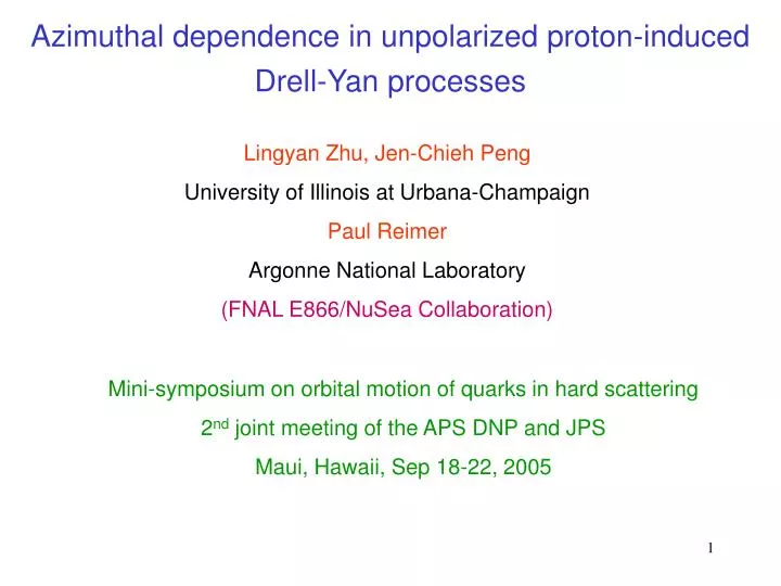 azimuthal dependence in unpolarized proton induced drell yan processes