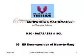 HSQ - DATABASES &amp; SQL