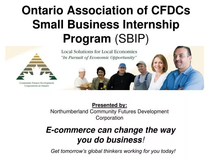 ontario association of cfdcs small business internship program sbip