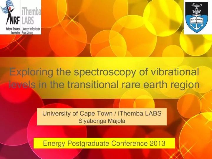 exploring the spectroscopy of vibrational levels in the transitional rare earth region