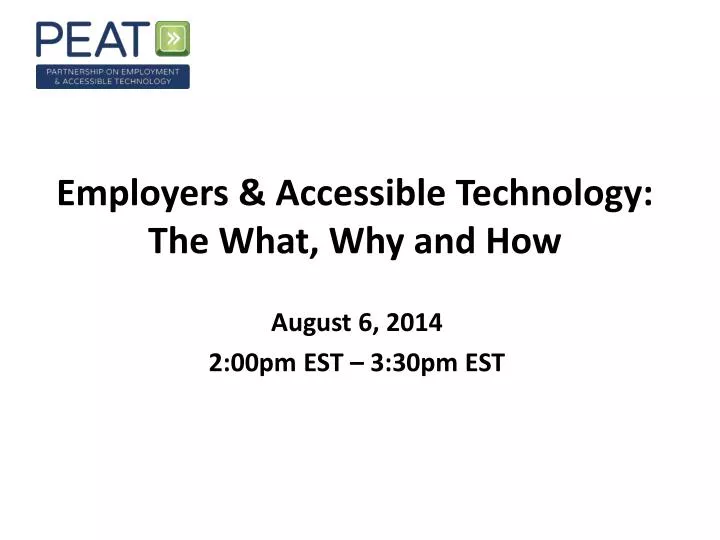 employers accessible technology the what why and how