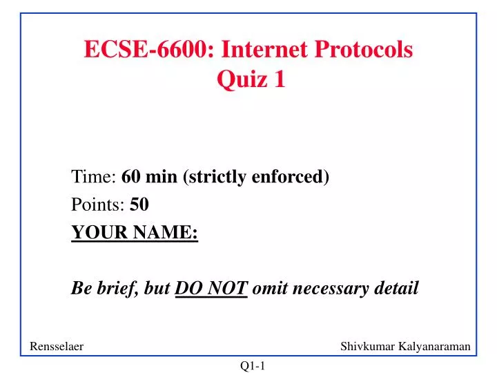 ecse 6600 internet protocols quiz 1