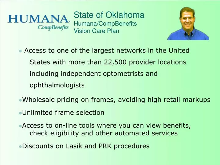 state of oklahoma humana compbenefits vision care plan