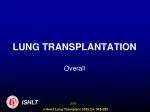 LUNG TRANSPLANTATION - slide 1