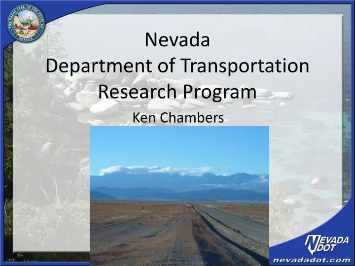 nevada department of transportation research program
