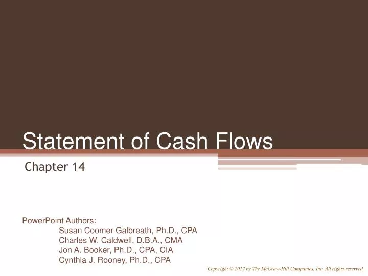 statement of cash flows