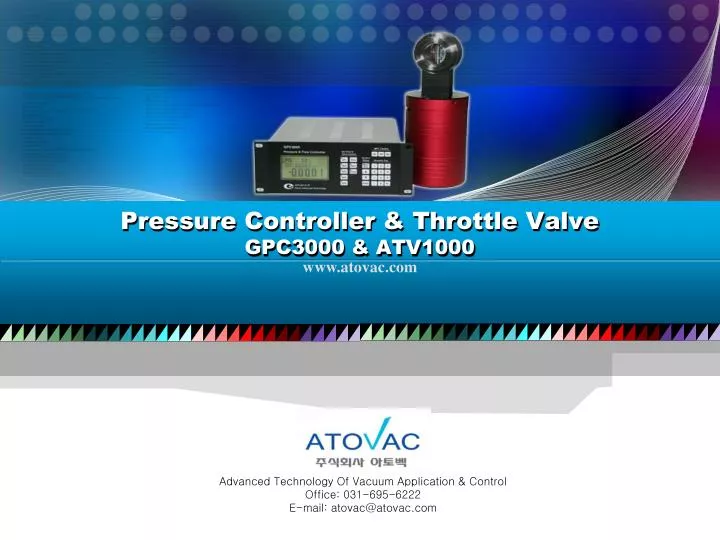pressure controller throttle valve gpc3000 atv1000