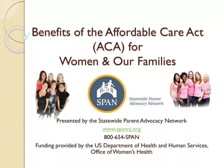 benefits of the affordable care act aca for women our families
