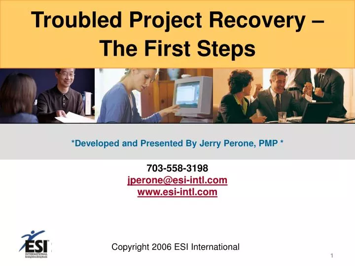 troubled project recovery the first steps