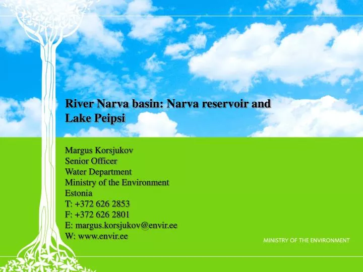 river narva basin narva reservoir and lake peipsi