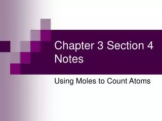 Chapter 3 Section 4 Notes