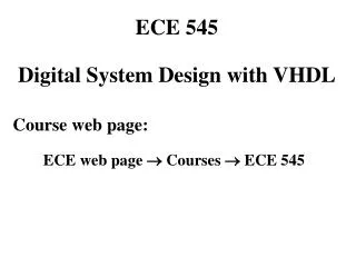 Course web page:
