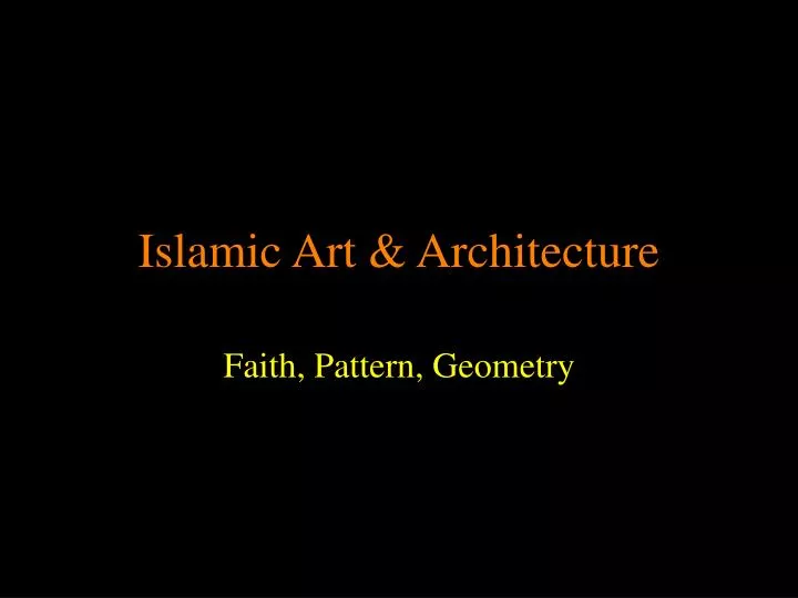 islamic art architecture