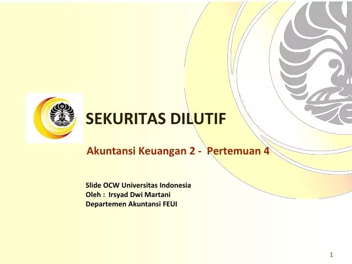 sekuritas dilutif