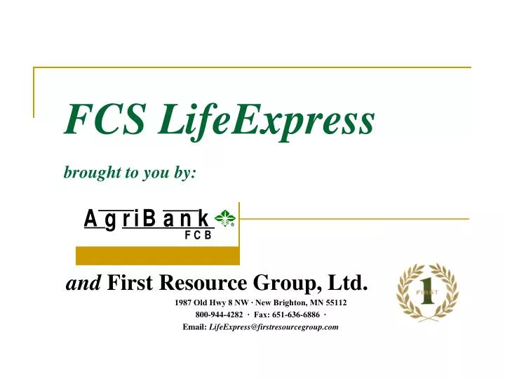 fcs lifeexpress brought to you by