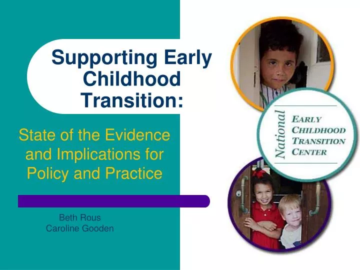 supporting early childhood transition