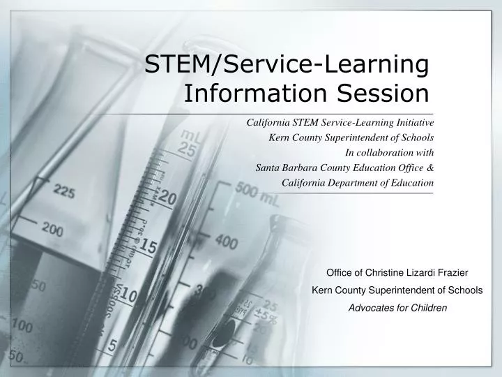 stem service learning information session